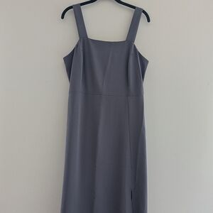 LOFT Midi Classic Dress Purple Size 8 Formal Event Dress With Slit